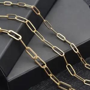 Women's 16"+20"+24" Paper Clip Chains Magnetic Layering Lock Necklace